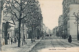 La rue de Paris, à la même époque.