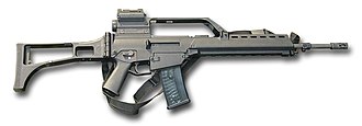 A Heckler & Koch G36, an example of a rifle that fires from a closed bolt Gewehr G36 noBG.jpg