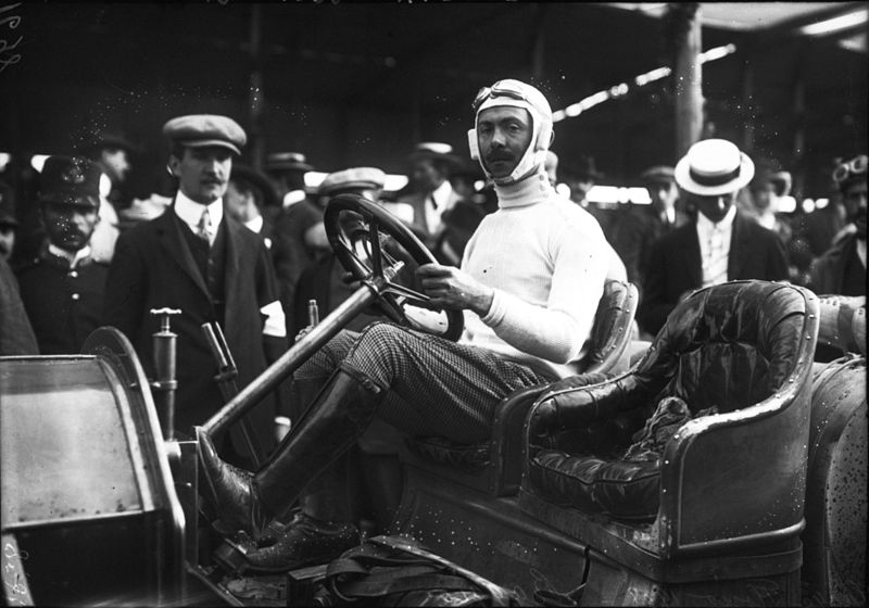 File:Giovanni Battista Raggio in his SPA at the 1908 Targa Florio.jpg