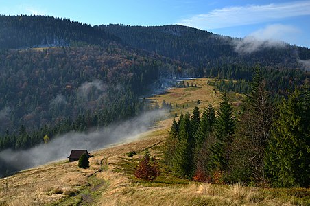 Gorce mountains in Poland