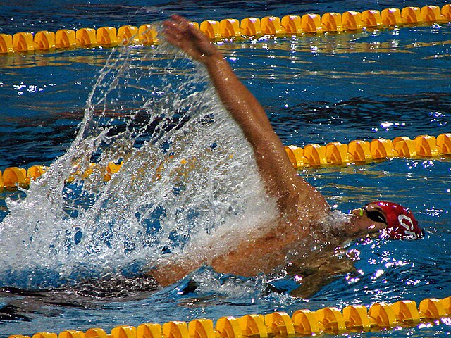 olympic swimming backstroke