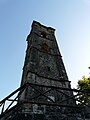 Il campanile della chiesa vecchia di Gorfigliano, Minucciano, Toscana, Italia