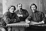 Maxim Gorky, Konstantin Piatnitsky and Stepan Skitalets, 1902