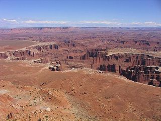 Des Colorado-Plateau im Canyonlands-Nationalpark