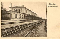 Personenbahnhof Granica vor dem Ersten Weltkrieg