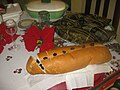 Traditionele kerstgerechten (hallacas en pan de jamón)