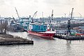 * Nomination View from the Elbphilharmonie Plaza (8th floor) to the port with the ship “Ronnie” (dshio Carriers), Hamburg, Germany --XRay 02:00, 2 April 2023 (UTC) * Promotion Good quality. --Jacek Halicki 02:23, 2 April 2023 (UTC)