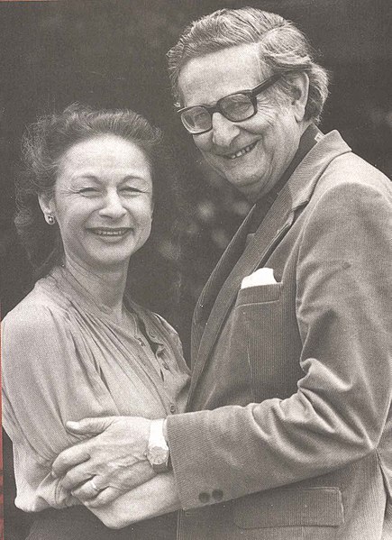 With his wife Sybil
