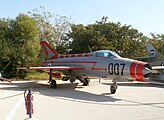 The MiG-21 that deserted from Iraq to Hatzor in 1966 in the IAF Museum