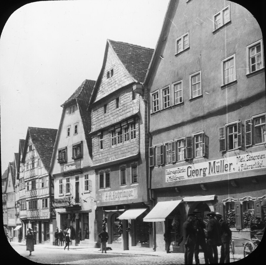 Hauptstrasse in Ochsenfurt, Germany (1901). Sigurd Curman.