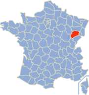 Plasseringa til Haute-Saône i Frankrike