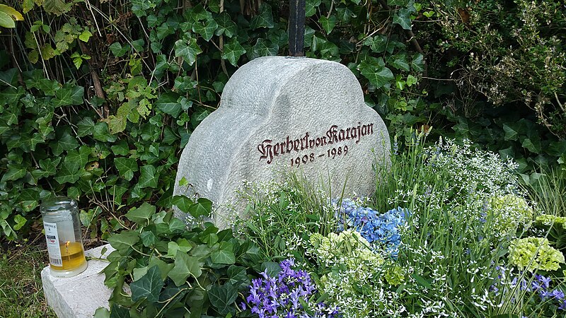 File:Headstone of Herbert von Karajan - Anif, Austria.jpg