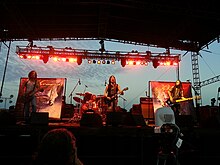 Moyer (right) performing with American rock band Heaven Below Heaven Below with John Moyer.jpg