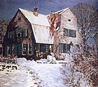 ハインリヒ・フォーゲラー 『雪のカバノキの家』(c.1910)