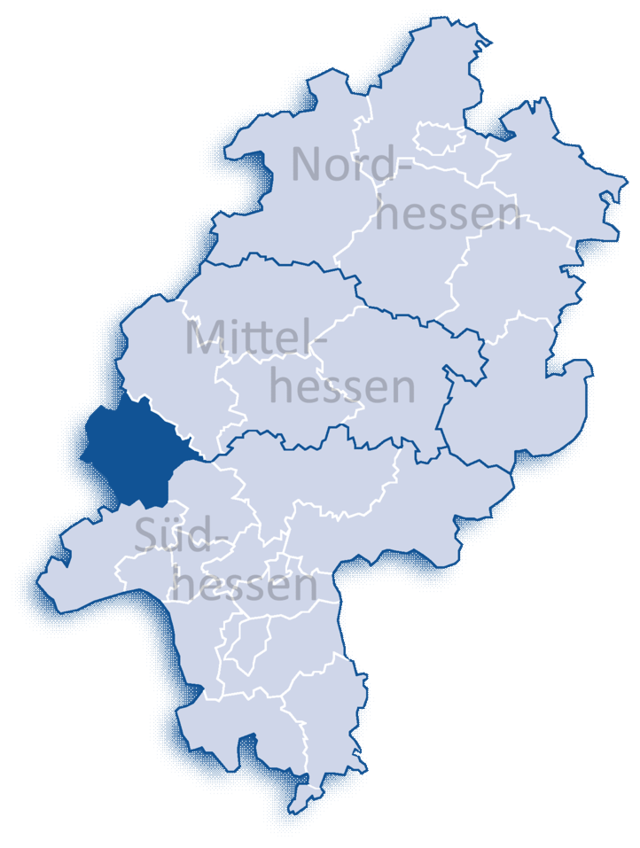 Poziția regiunii Districtul Limburg-Weilburg