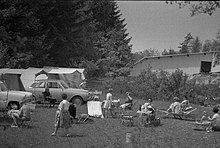 Erstes Fluglager am Hetzleser Berg im Sommer 64