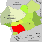 Расположение муниципалитета Ондон-де-лас-Ньевес на карте провинции