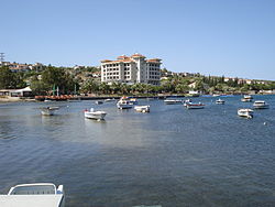 A view of Ildırı beach