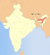 Location of Assam