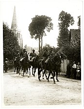 Indian Cavalry marches through Estrée-Blanche