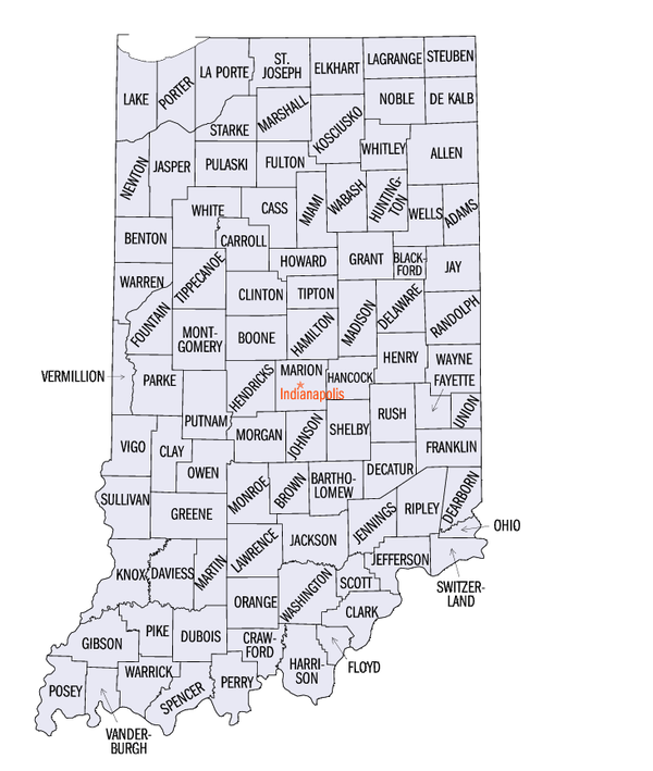   印第安纳州行政区划 – counties of indiana   24.