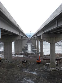 Interstate 80 bridges across the Susquehanna River.JPG