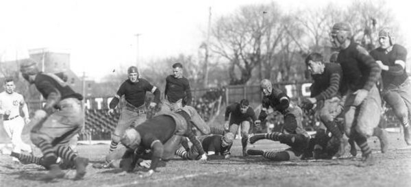 Iowa plays Nebraska on November 25, 1916.