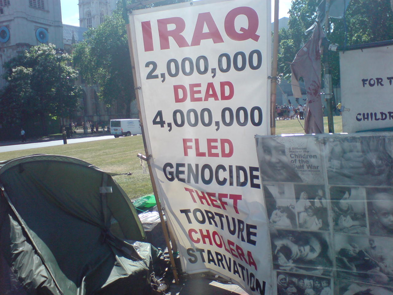 File:Iraq War Protesters in Parliament Square.png