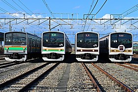 JR East Oyama depot 205 series in tochigi area 20220327.jpg