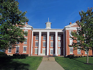 Jewell Hall historic building located on the campus of William Jewell College at Liberty, Clay County, Missouri