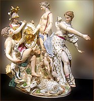 Judgement of Paris, c. 1801, Capodimonte porcelain (Capitoline Museums, Rome)