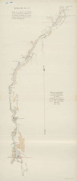 File:KAARTEN SGD - Kaart van de Marowijne van af de samenvloeiing der Lawa en Tapanahoni tot Albina met de grensregeling tusschen Suriname en Fransch-Guyana.jpeg