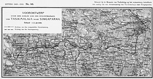 300px kaarten sgd   voorontwerp voor den aanleg van stoomtramweg van tasikmalaya naar singaparna