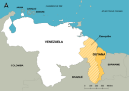 Kaart van Essequibo Grensconflict Venezuela Guyana.png