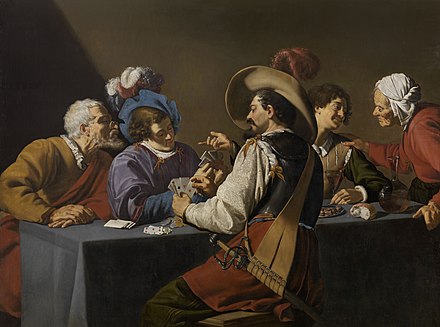 Playing Cards, by Theodoor Rombouts, 17th century