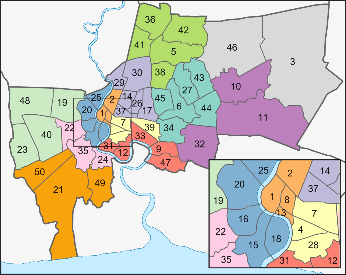 List of districts of Bangkok