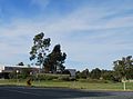 English: A welcome sign made from a log at Koondrook, Victoria