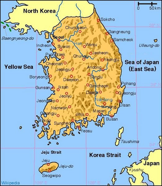 <span class="mw-page-title-main">Geography of South Korea</span> Geographical features of South Korea