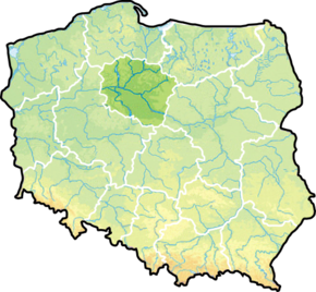 Poziția localității Voievodatul Cuiavia și Pomerania Województwo kujawsko-pomorskie