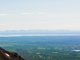 Waldtundra soweit das Auge reicht am Melkojesee in Nordsibirien