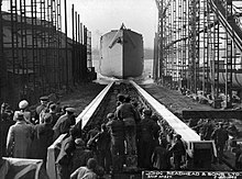 Launch of Empire Clough. Launch of the cargo ship 'Empire Clough' (23085004346).jpg