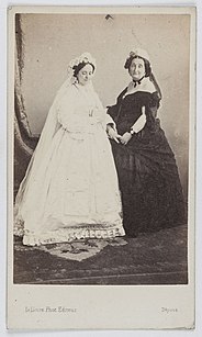 Photographie par Henri Le Lieure, Marie-Lætitia et sa belle-mère Isabella Rattazzi.