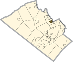 Location in Lehigh County