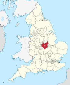 Leicestershire in England (+ceremonial areas).svg