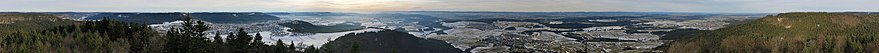 Vue panoramique depuis le sommet.