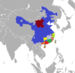 Map of Sinitic languages