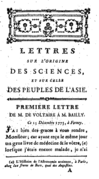 Letter of Voltaire - Lettres sur l'origine des sciences.png