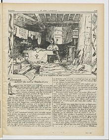 Une page du journal de tranchée le Ver luisant de janvier 1916