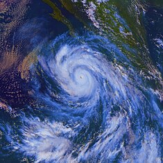 Hurrikan Linda als ein Kategorie-5-Hurrikan