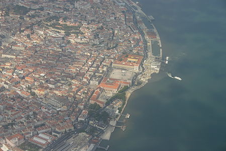 Vista aérea de esa zona de Lisboa.
